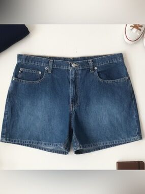 Polo Jeans Co Ralph Lauren Vintage 90s Y2K Saturday Denim Shorts NWT Size 14